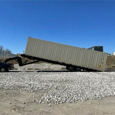 40' standard shipping container