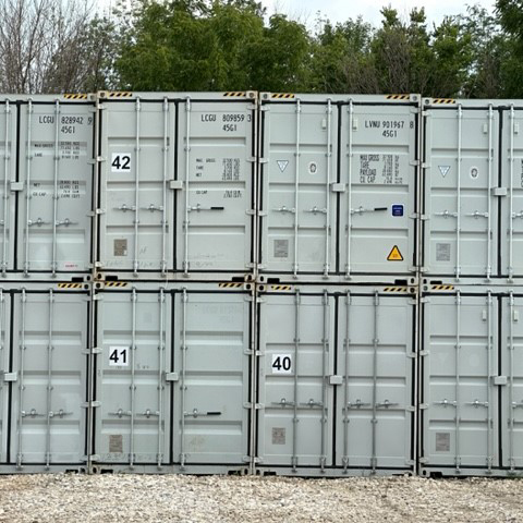 Stacked Shipping Containers